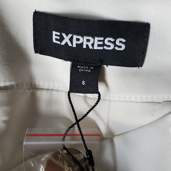 Express pencil skirt, sz 6, cream - Picture 7 of 8